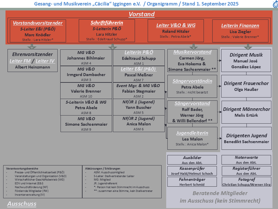 GMVI Organisation von Vorstand, Ausschuss und Verantwortungsbereichen