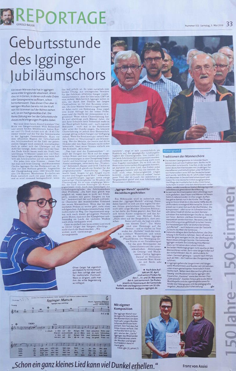 Remszeitung Samstag, 5. Mai 2018