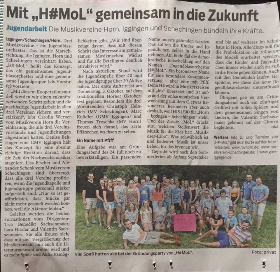 Pressebericht aus der Gmünder Tagespost vom 27.07.2019