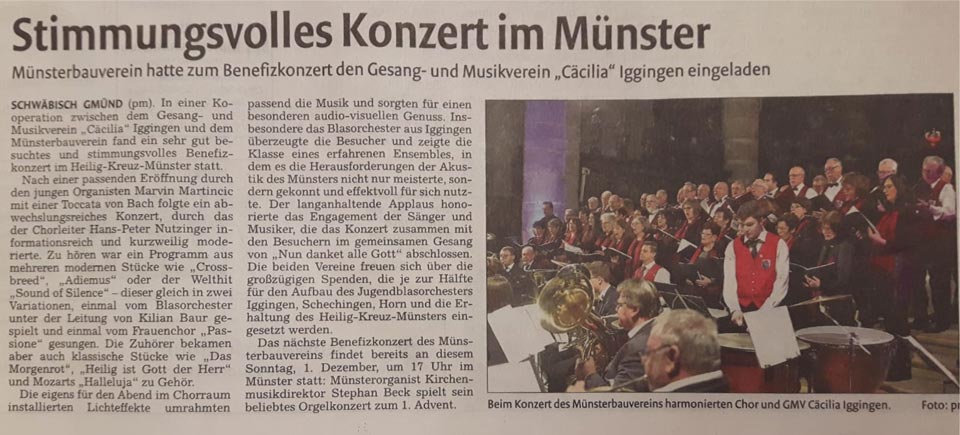 Artikel aus der Remszeitung vom 29.11.2019