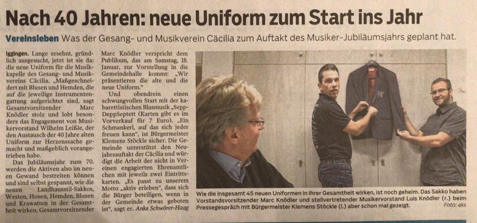 Artikel aus der Gmünder Tagespost vom 06.12.2019