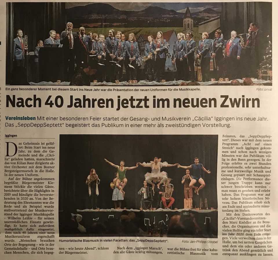 Artikel aus der Gmünder Tagespost vom 23.01.2020