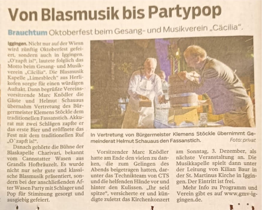 Artikel aus der Gmünder Tagespost vom 07.11.2023