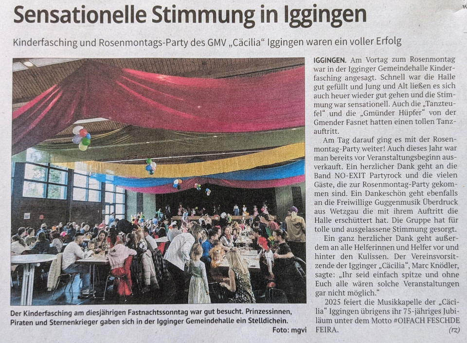 Artikel aus der Remszeitung vom 11.03.2024