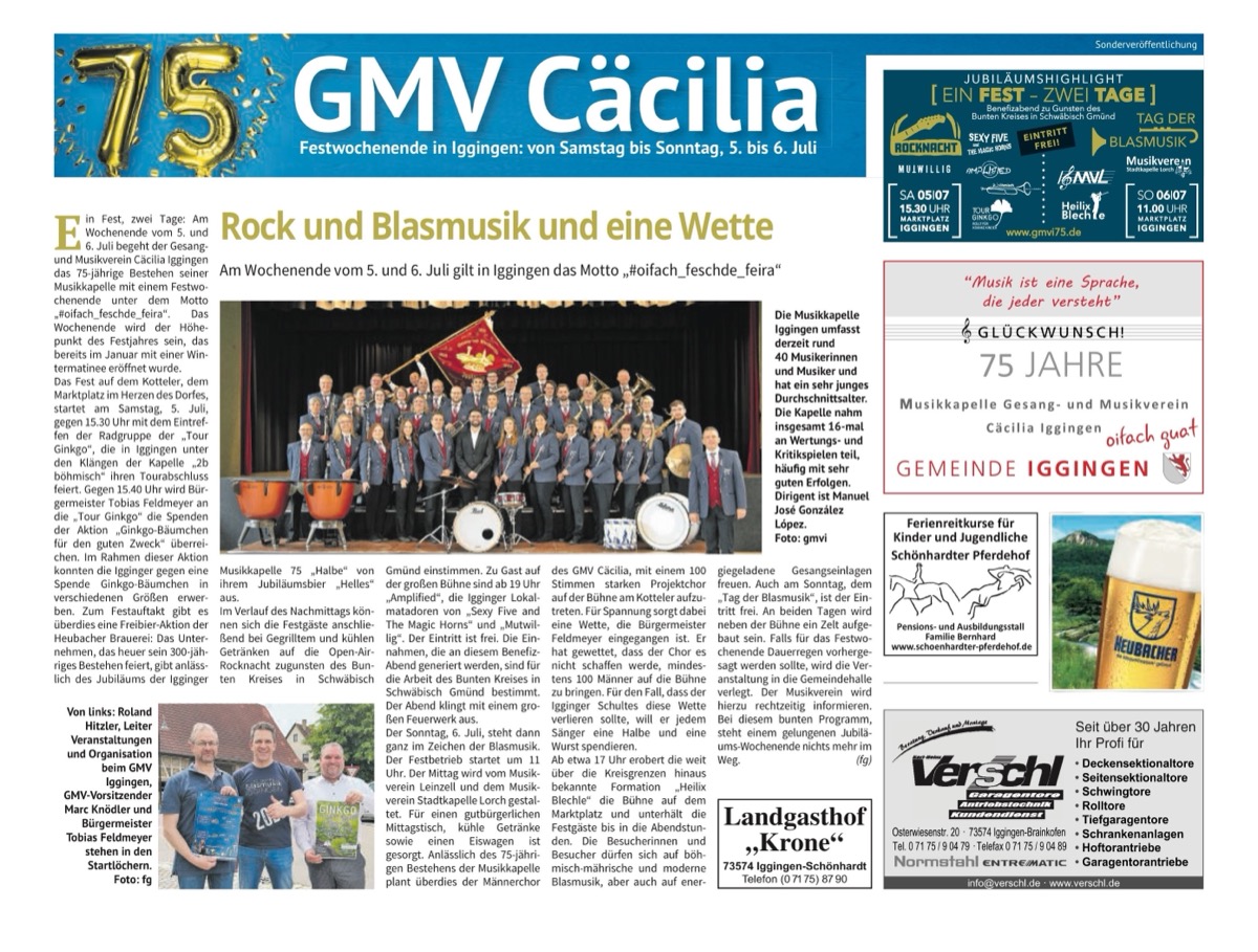 Artikel aus der Remszeitung vom 04.07.2025