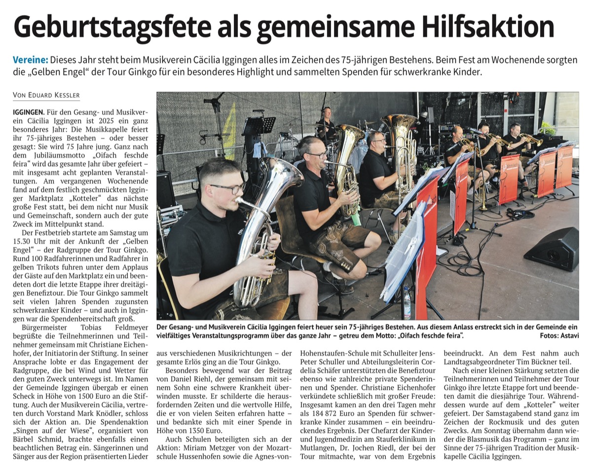 Artikel aus der Remszeitung vom 08.07.2025
