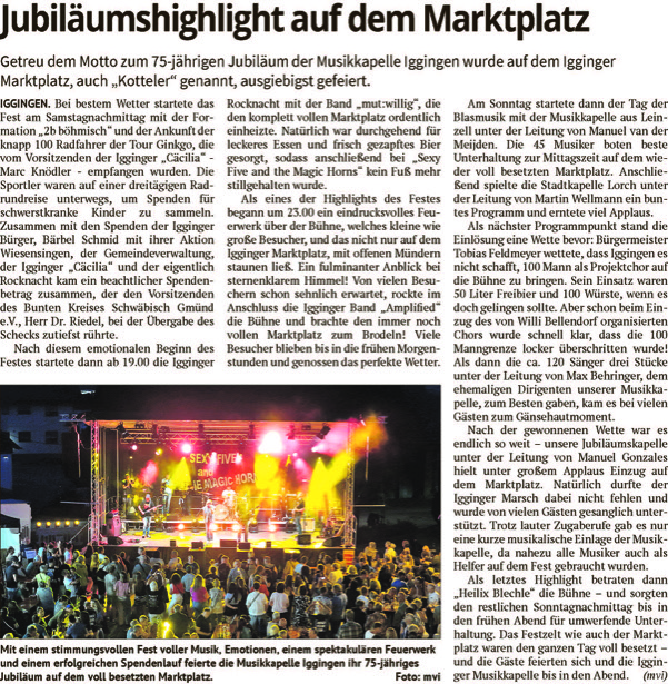 Artikel aus der Remszeitung vom 19.07.2025