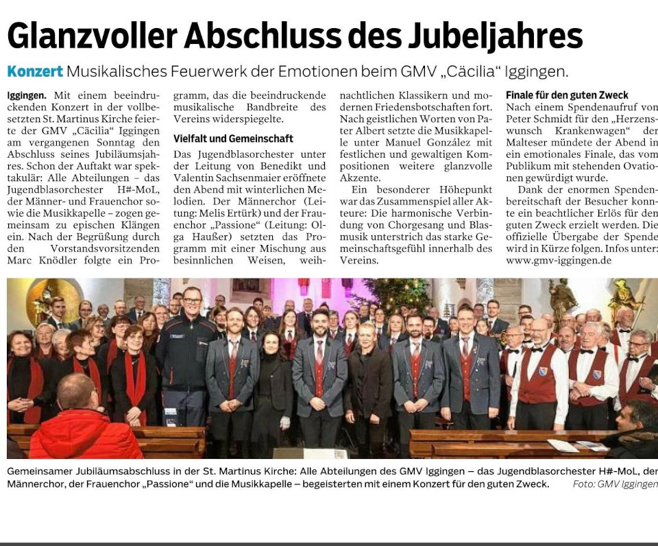 Artikel aus der Gmünder Tagespost vom 09.01.2026