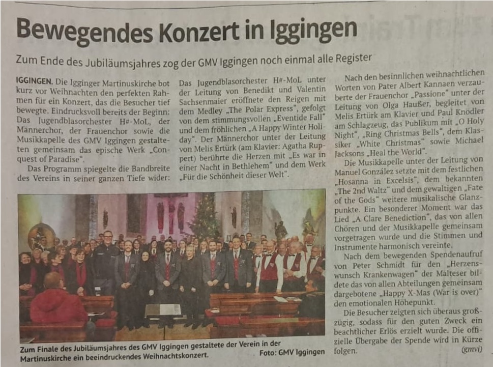 Artikel aus der Remszeitung vom 13.01.2026
