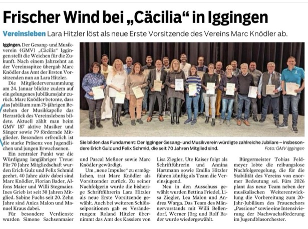 Artikel aus der Gmünder Tagespost vom 06.02.2026