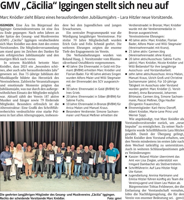 Artikel aus der Remszeitung vom 24.02.2026